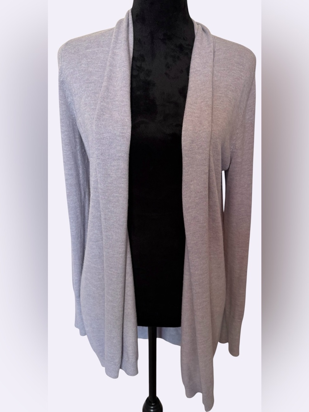 Soft Open Front Light Purple Sweater 💜